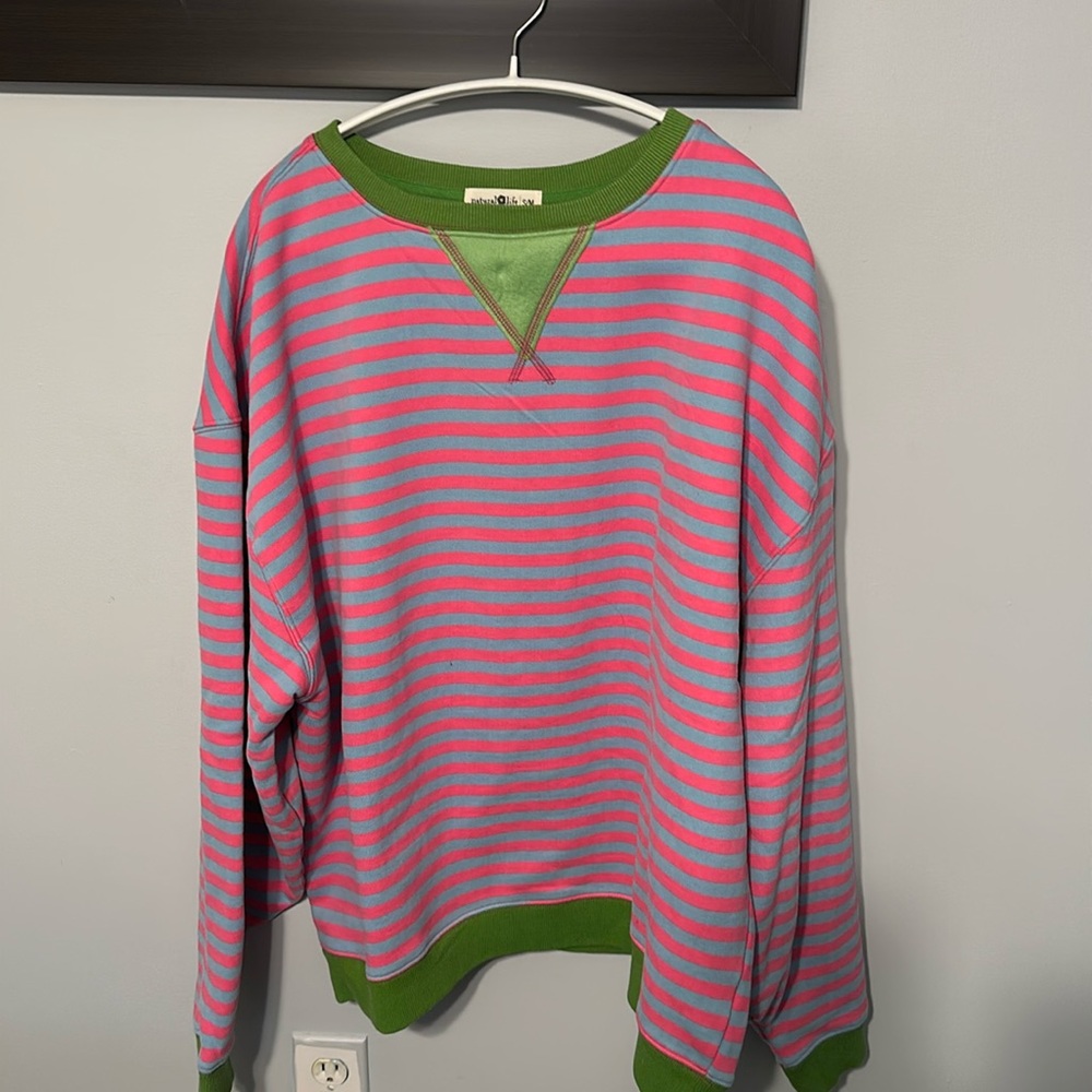 Natural Life oversized striped sweatshirt